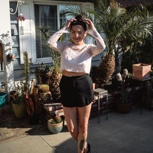 High Waist Linen Shorts